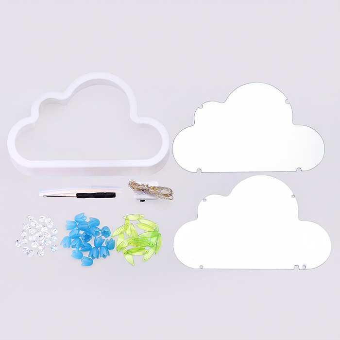 Набор для творчества-светильник XYD-08 "Облако" голубой, в пакете