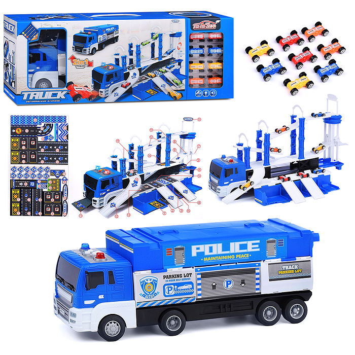 Машина-Трек 660-S17 "Гонки на горках" в коробке (синий) Машина-Трек 660-S17 "Гонки на горках" в коробке (синий)