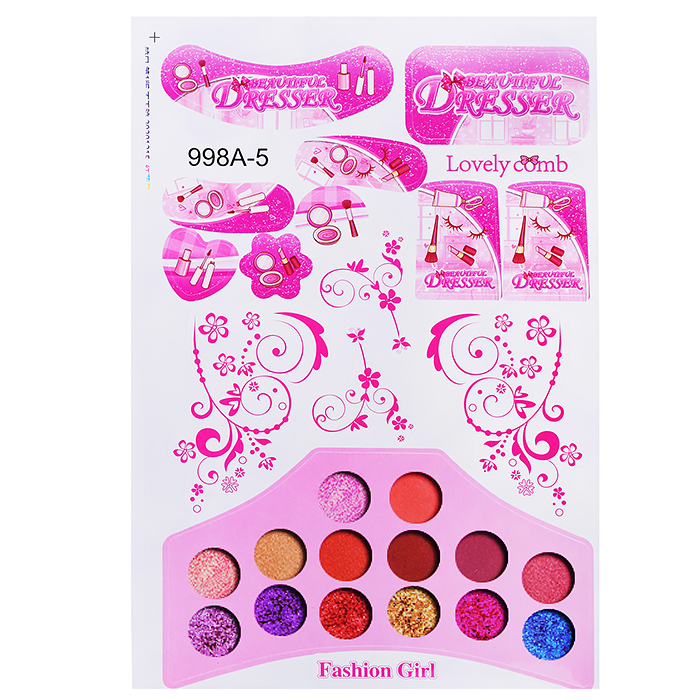 Игровой набор "Стилист" (столик) 998A-5, свет/звук  в чемодане
