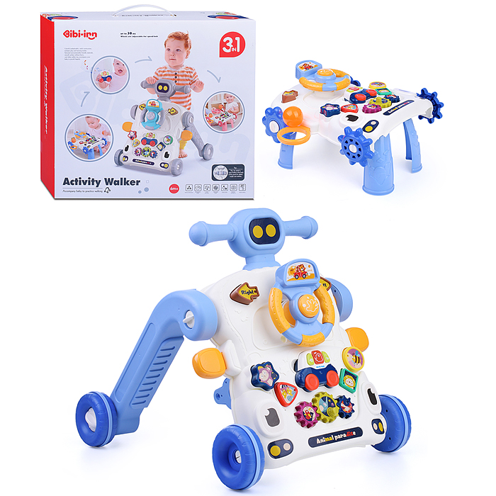 Игровой центр-Каталка 6043 "Умелый малыш" музыкальные, в коробке