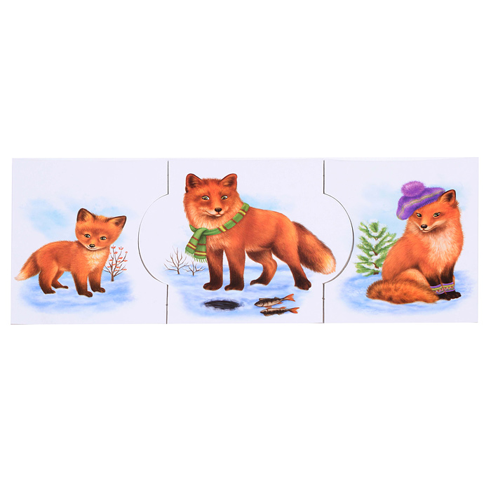 Игра печатная "Рассказы о животных и их детёнышах"