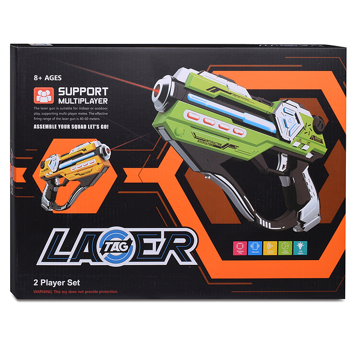 Фото к товару Набор оружия 2110B "Laser tag-3" в коробке Набор оружия 2110B "Laser tag-3" в коробке