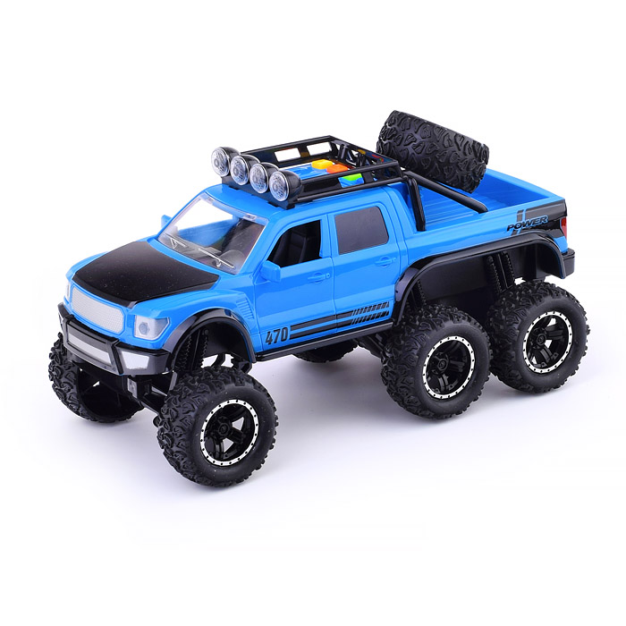 Машина WY470B "Внедорожник" 1:20 (свет, звук) на батарейках, в коробке (цвет синий)