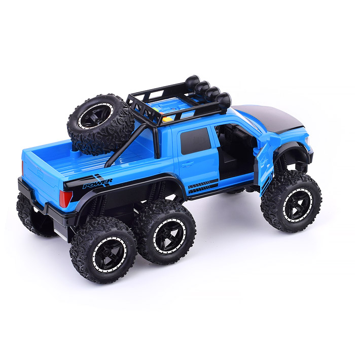 Машина WY470B "Внедорожник" 1:20 (свет, звук) на батарейках, в коробке (цвет синий)