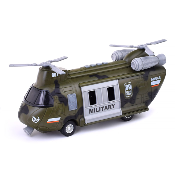 Вертолет WY641A "Транспортер" 1:16 (свет, звук) на батарейках, в коробке  