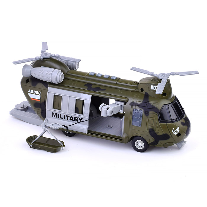 Вертолет WY641A "Транспортер" 1:16 (свет, звук) на батарейках, в коробке  