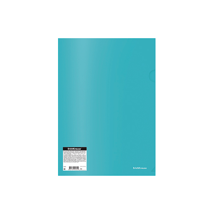 ТОП Папка-уголок пластиковая Glossy Vivid, A4, полупрозрачный, ассорти 