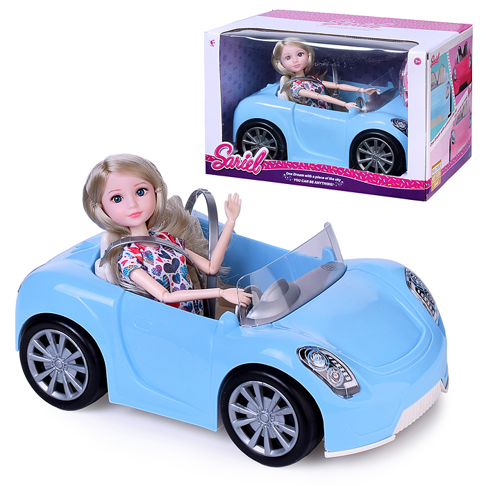 Кукла 92002-A "Вика" с машиной, в коробке