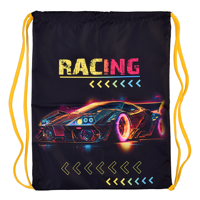 Мешок для обуви "Racing" 1 отделение, размер 370*470 мм, петля для подвеса, полиэстер, 210 ден