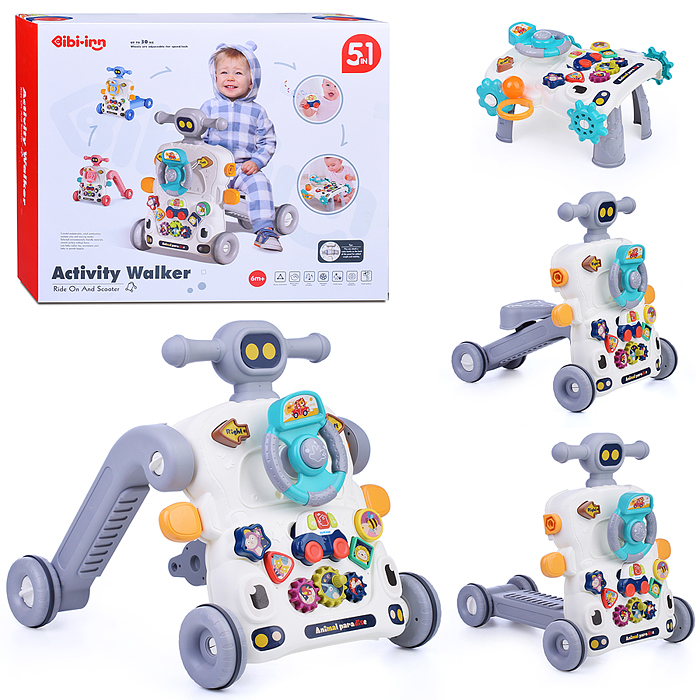 Игровой центр-Каталка 6039 "Учись играя" музыкальные, в коробке