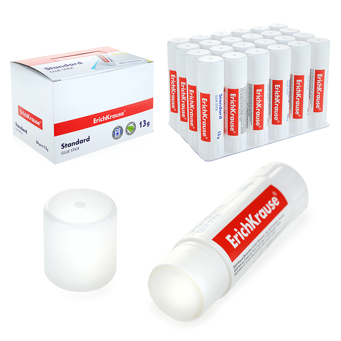 Клей-карандаш 13 г  Standard, (в коробке-дисплее по 24 шт.)