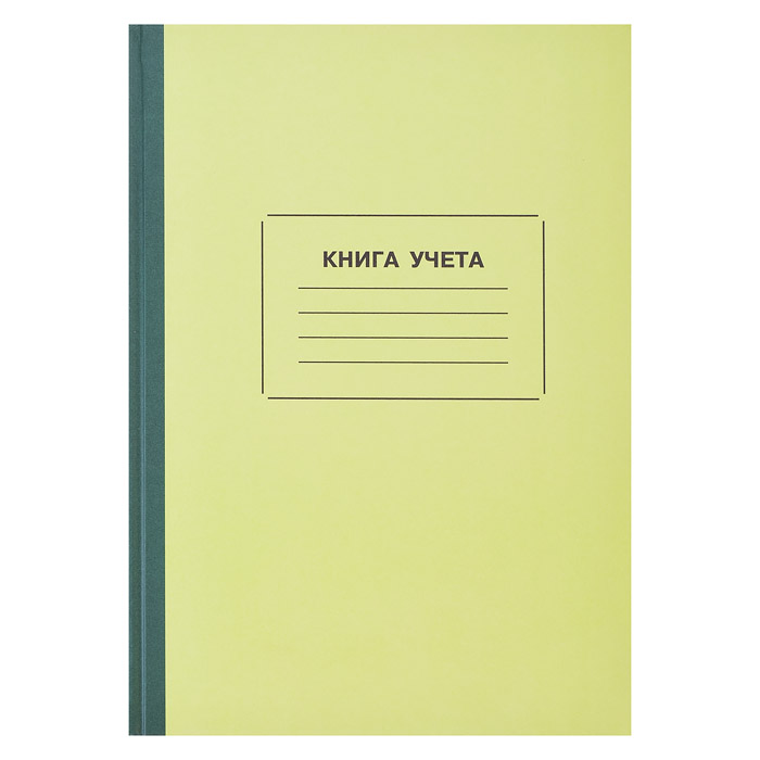 Книга учета A4 96 л пустографка, блок газетный 50 г/м², твердая обложка 7БЦ + матовая ламинация/КУ-2