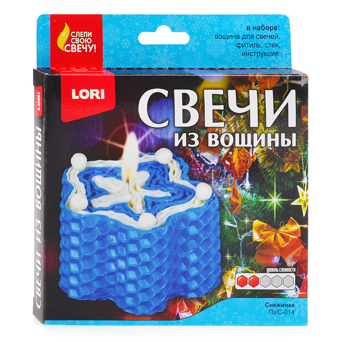 Свечи из вощины "Снежинка" Свечи из вощины "Снежинка"