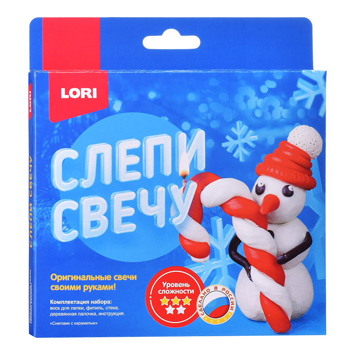 Слепи свечу "Снеговик с карамелью" Слепи свечу "Снеговик с карамелью"