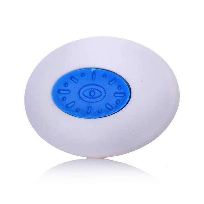 Ластик "Core" синтетический каучук, овальный белый, 42x30x9 мм, dust-free