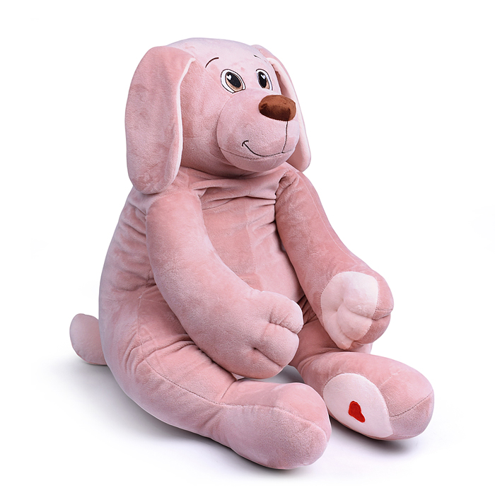 Собака Чарли, 85см (сидя 45 см), пудровый Собака Чарли, 85см (сидя 45 см), пудровый