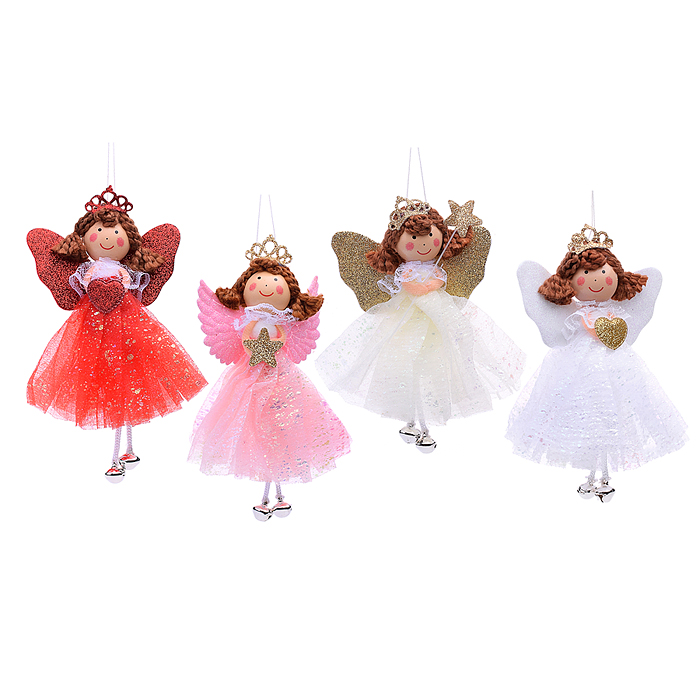 Елочная игрушка S1730 "Кукла Ангел"- №1 (15*10см)