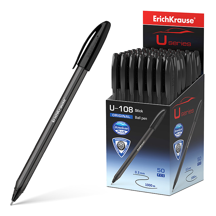 Ручка шариковая U-108 Stick Original 1.0, Ultra Glide Technology, цвет чернил черный (в 