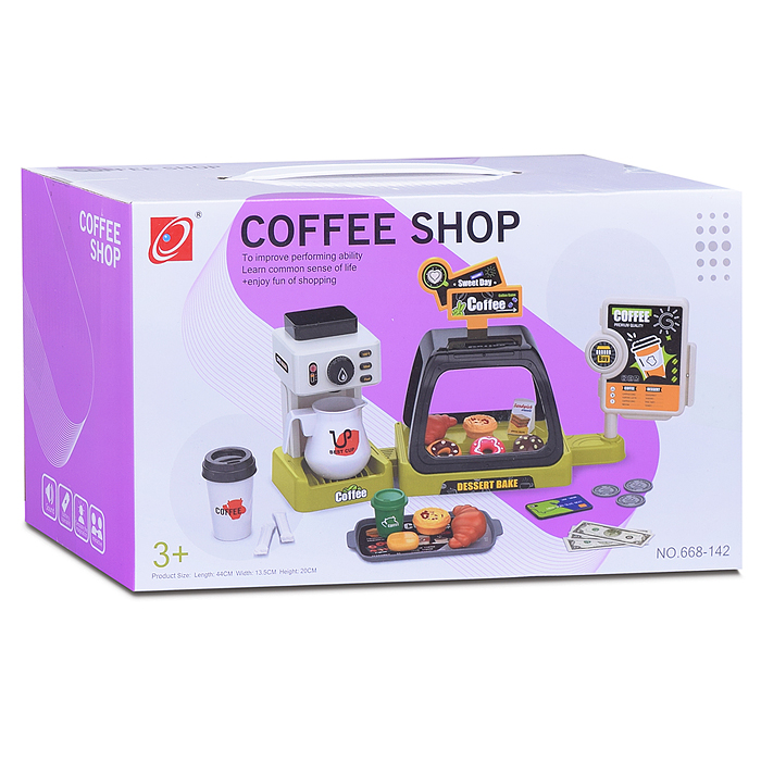 Игровой набор супермаркет 668-142 "Кафе" (41 предмет) в коробке