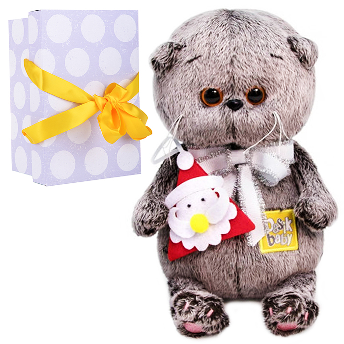 Кот Басик BABY с игрушкой Дед Мороз Кот Басик BABY с игрушкой Дед Мороз
