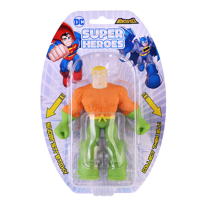 Тянущаяся фигурка 15см Monster Flex Super Heroes, Aquaman 