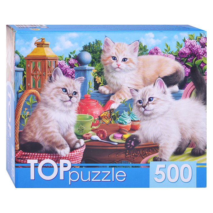 Пазлы 500 TOPpuzzle "Невские маскарадные котята"