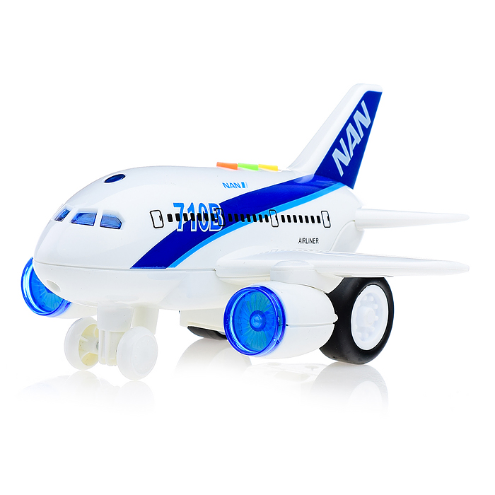 Самолет WY710B "Авиация" 1:200 (свет,звук) на батарейках, в коробке