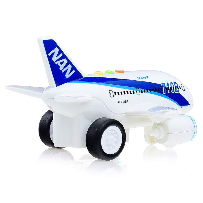 Самолет WY710B "Авиация" 1:200 (свет,звук) на батарейках, в коробке