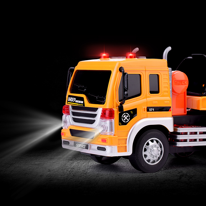 Машина WY571Q "Эвакуатор" с катком, в коробке