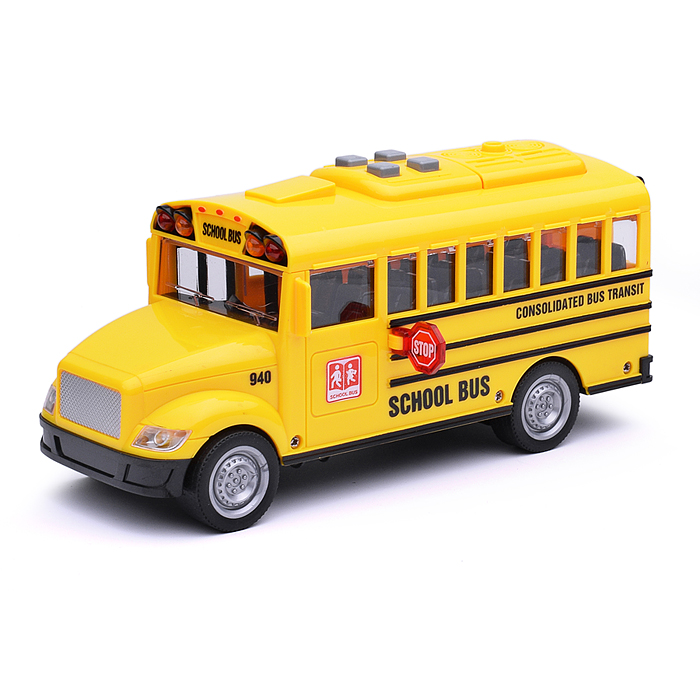 Автобус WY940A "Школьный" инерц. в коробке