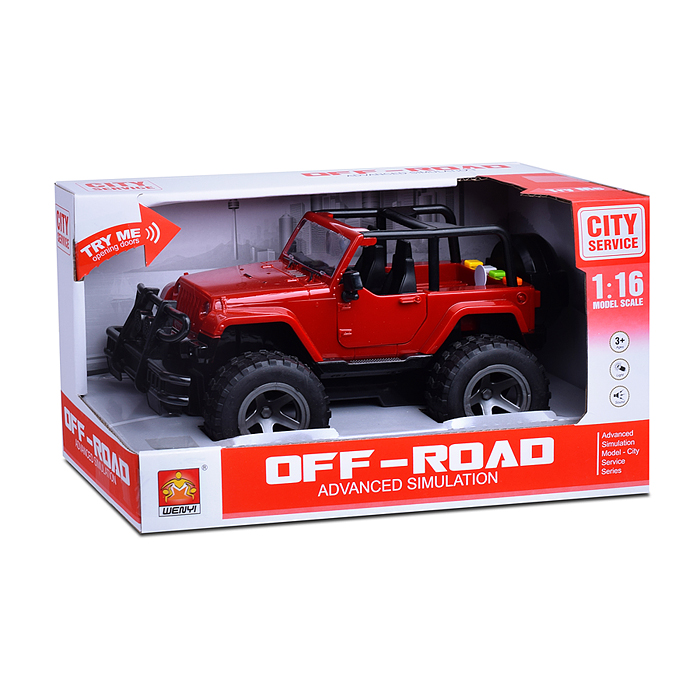 Машина WY390A "Внедорожник" 1:16 (свет, звук) в коробке