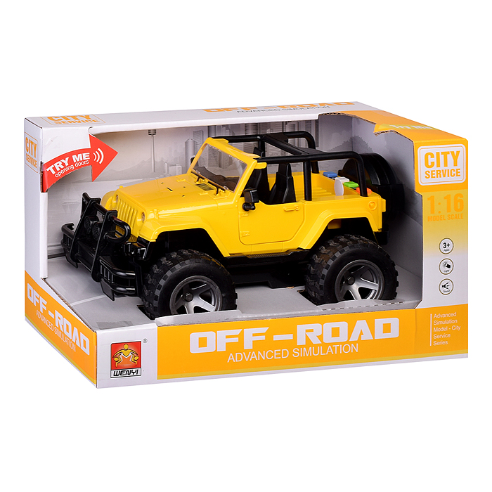 Машина WY390B "Внедорожник" 1:16 ( свет, звук) в коробке