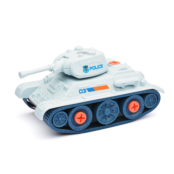 Конструктор BT0001-5 "Полиция-3" с отвёрткой, в коробке
