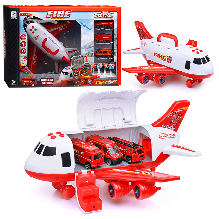 Игровой набор 660-A239 "Аэропорт-1" с пожарной техникой, в коробке Игровой набор 660-A239 "Аэропорт-1" с пожарной техникой, в коробке