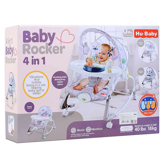 Шезлонг детский 69871A "Мишки малышки-2" в коробке