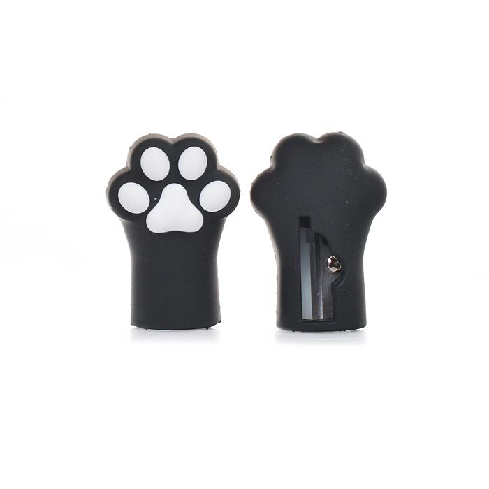 Точилка для карандашей "Cat Paw" 28x21x42 мм, 1 отверстие, пластиковая с покрытием Soft Tou