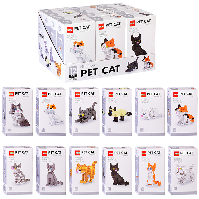 Конструктор 698C "Коты" в коробке Конструктор 698C "Коты" в коробке