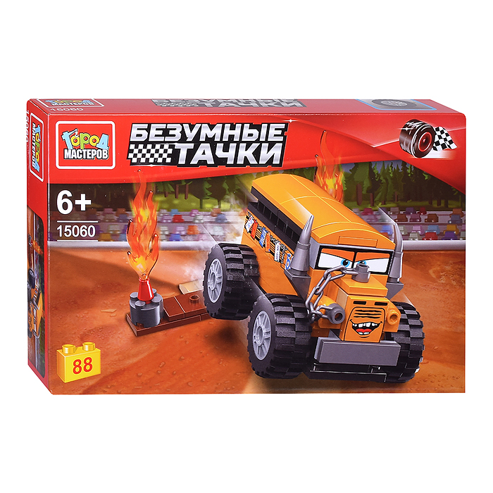 Конструктор "Безумные тачки" 88 дет. Конструктор "Безумные тачки" 88 дет.