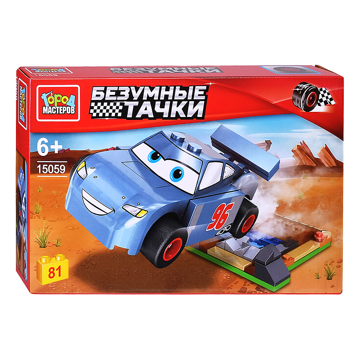 Конструктор "Безумные тачки" 81 дет. Конструктор "Безумные тачки" 81 дет.