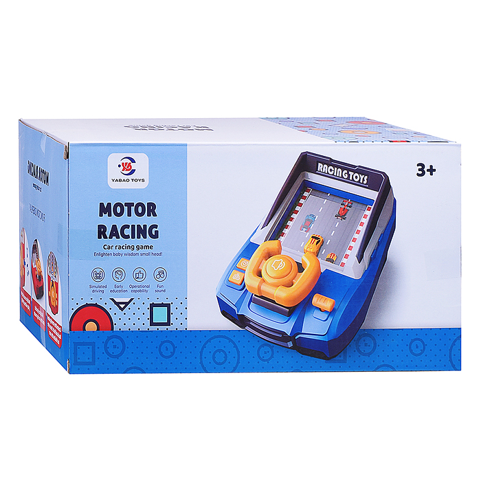 Настольная игра 33917A "Motor Racing" с рулем, в коробке