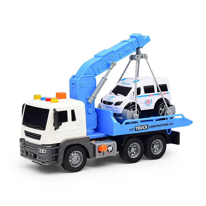 Машина JS106A "Полицейский эвакуатор" 1:16 (свет, звук) в коробке