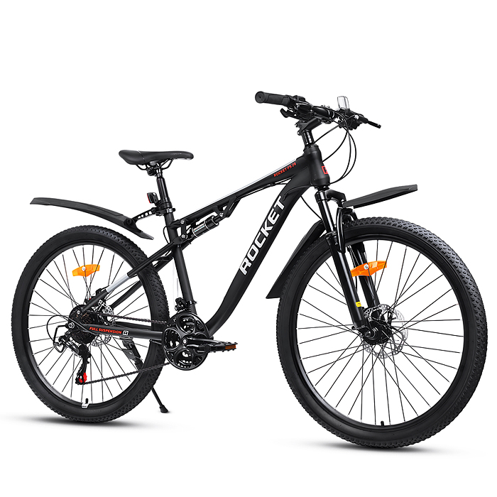 Велосипед 26" Rocket FS, цвет черный, размер 17"