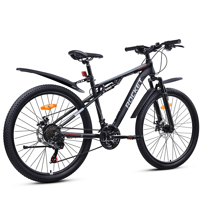 Велосипед 26" Rocket FS, цвет черный, размер 17"