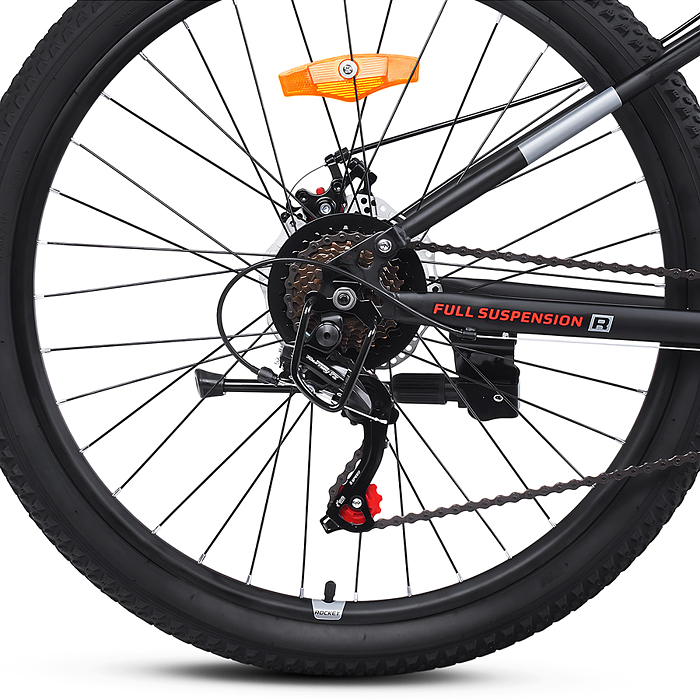 Велосипед 26" Rocket FS, цвет черный, размер 17"