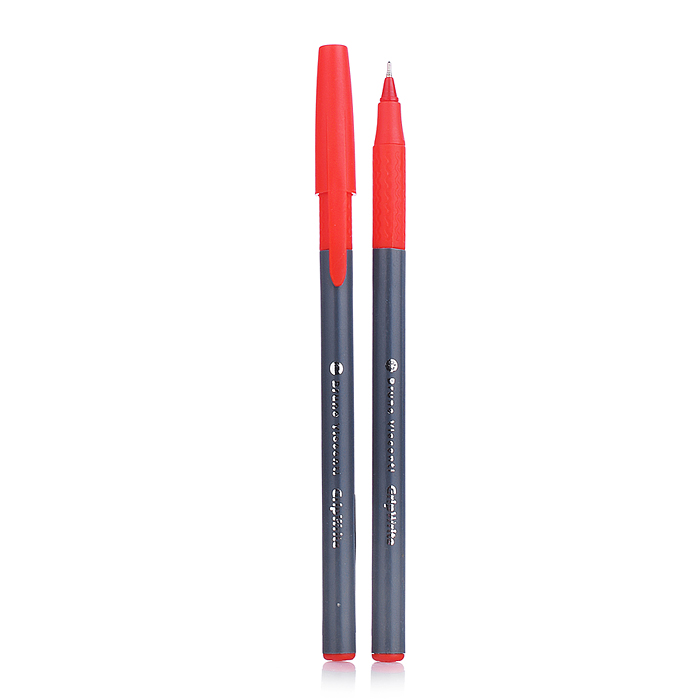 Ручка "GripWrite Grey" шариковая 0.7 мм, красная