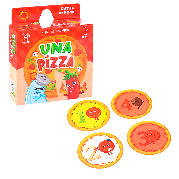 Игра карточная. Una pizza. 60 карточек. 8,2х8,2 см. Игра карточная. Una pizza. 60 карточек. 8,2х8,2 см.