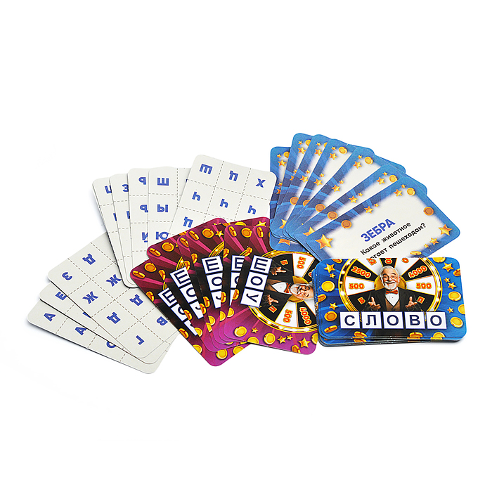 Настольная игра-викторина "Поле Фортуны" 40 карточек. 450х350х40 мм.