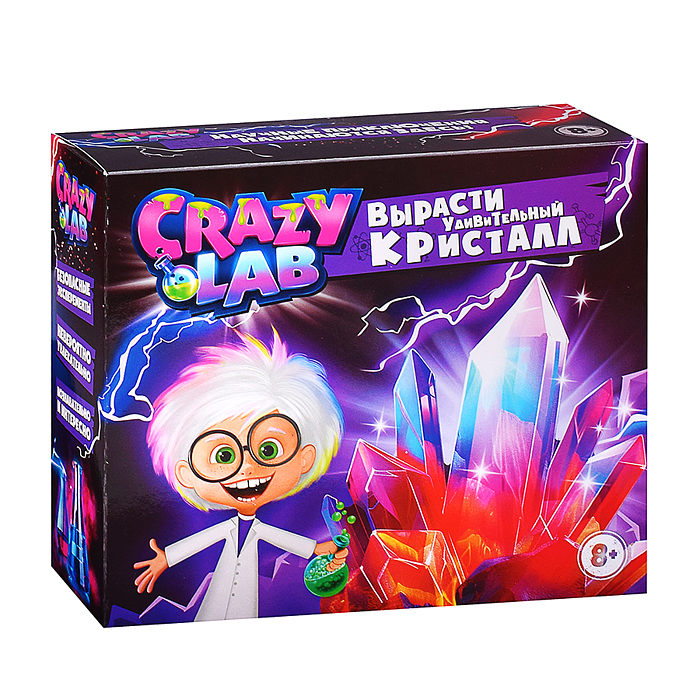 Игрушка для детей: Научно-познавательный набор, модели «Crazy Lab». Кристальная лаборатория