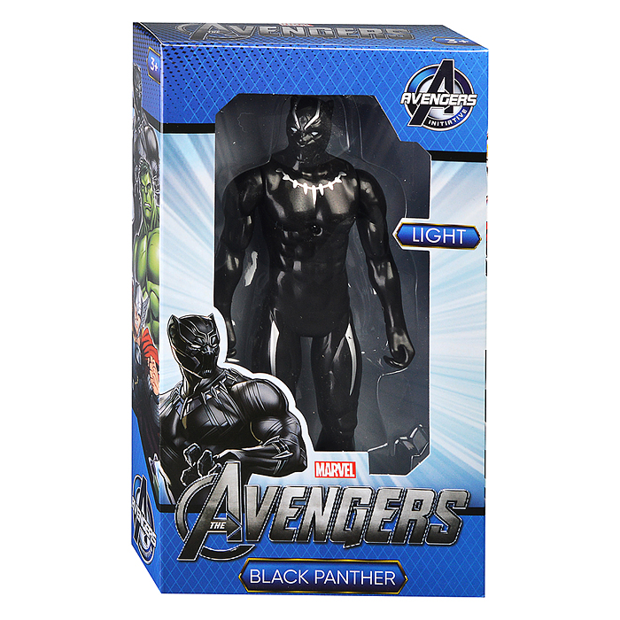 Фигурка "Черная пантера" свет, коробка 17*6*30см
