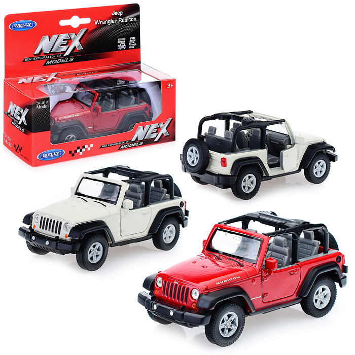 Модель машины 1:34-39 Jeep Wrangler Rubicon